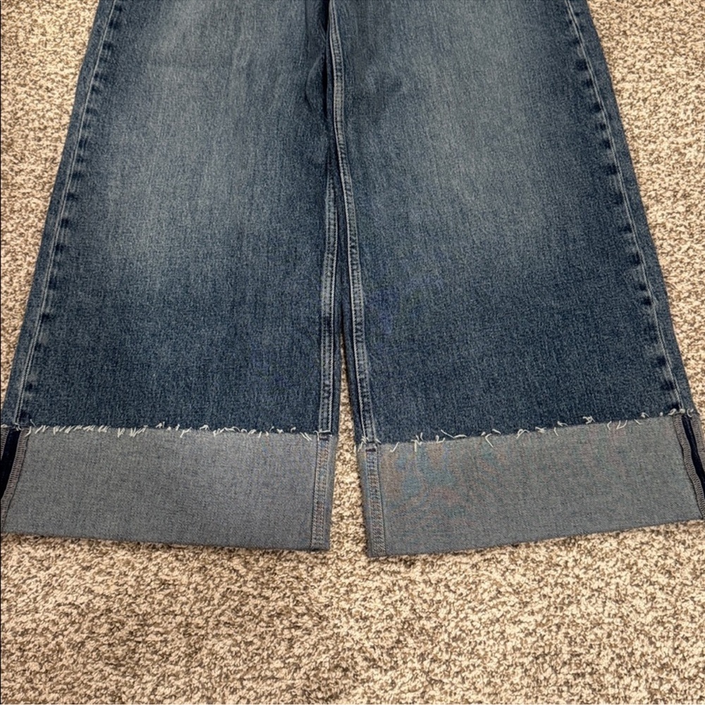 rag & bone Dark Blue Wide Leg Jeans - Picture 5 of 7